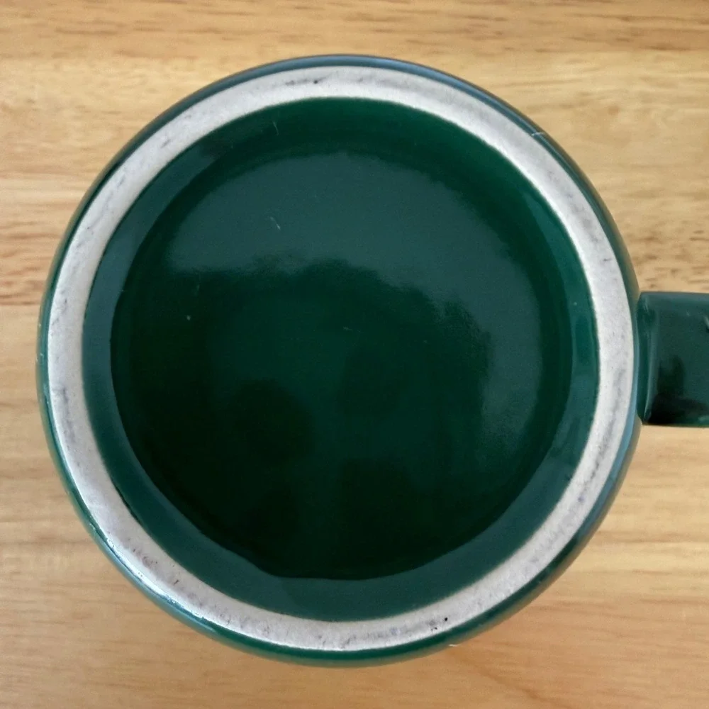 Smugglers Notch‎ Vermont Green Speckled Souvenir Ceramic Coffee Mug